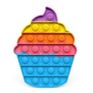 NEW CUPCAKE RAINBOW POPPIT SENSORY TOY